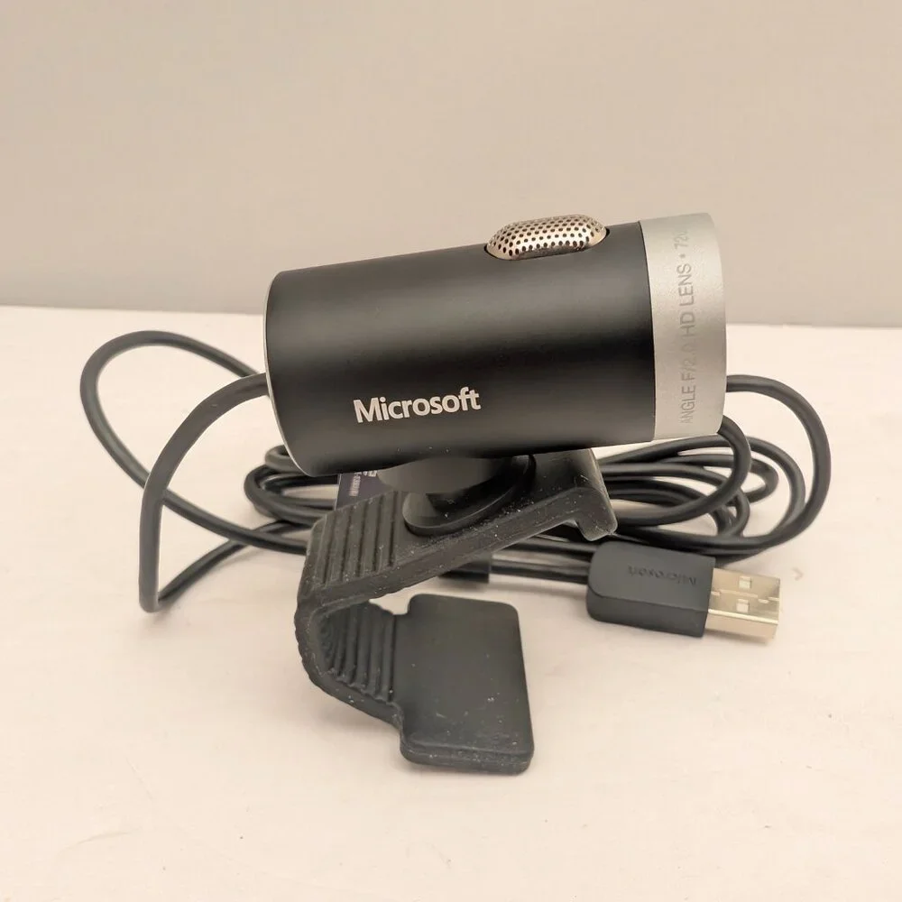 MICROSOFT LifeCam Cinema HD 720p Webcam | 1393 P/N X823015-001 H5D-00013 USED
